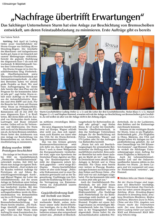 Straubinger Tagblatt vom 3. Juni 2023